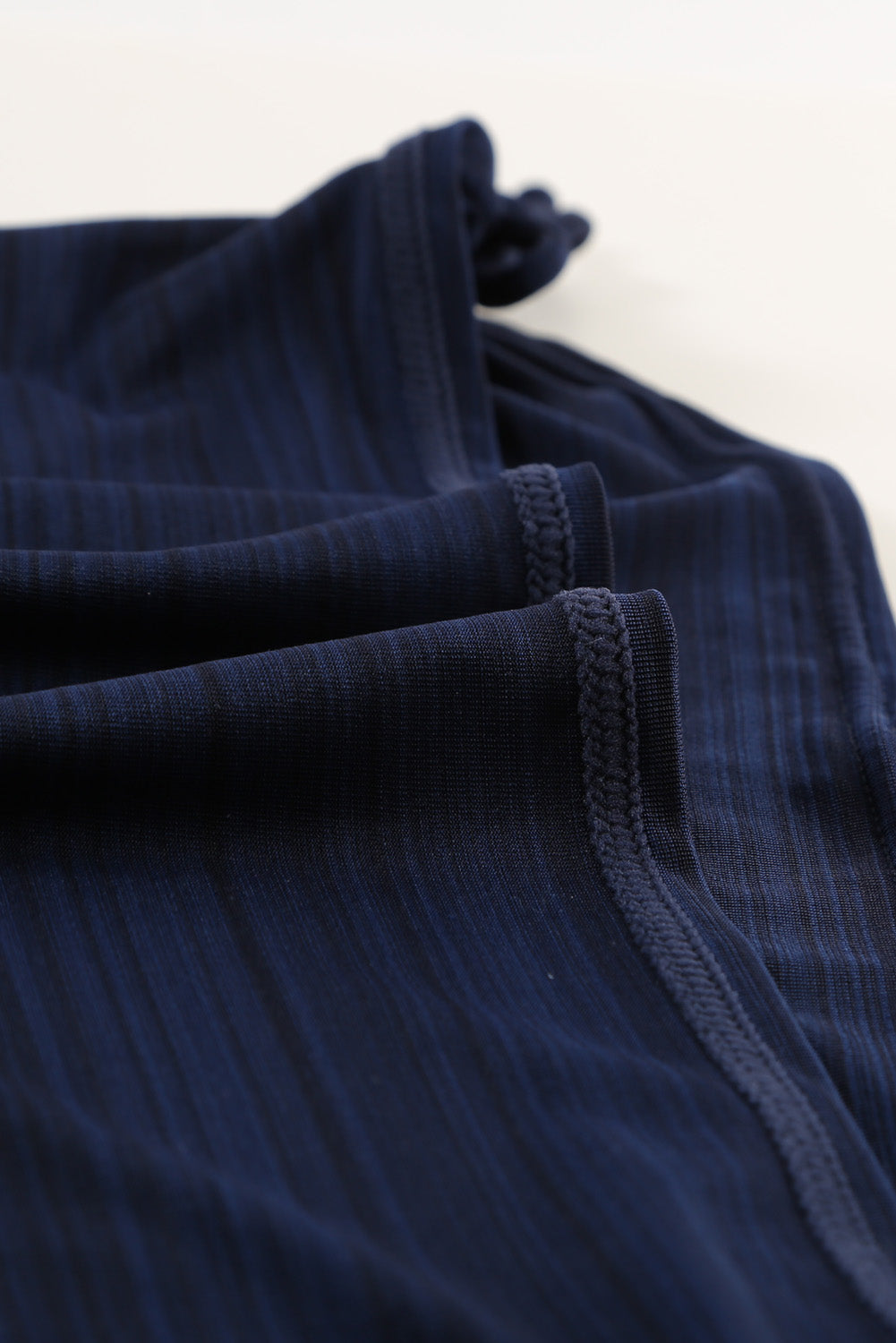 Blue Geometric Printed Lined Tankini Swimsuit