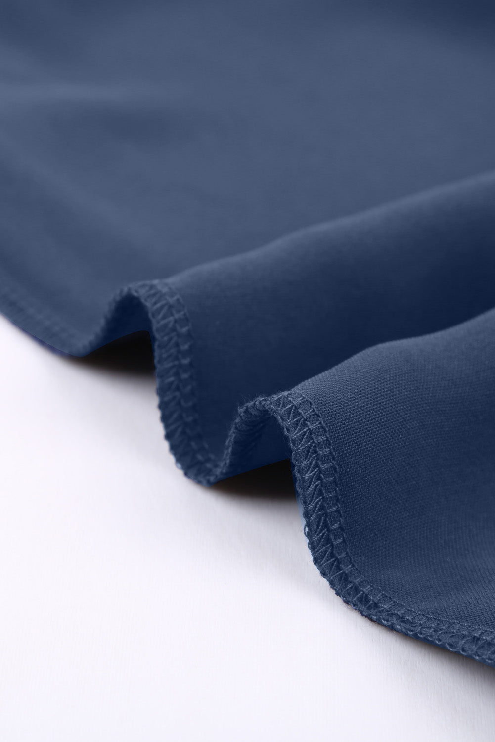 Plava karizmatična bluza s draperom
