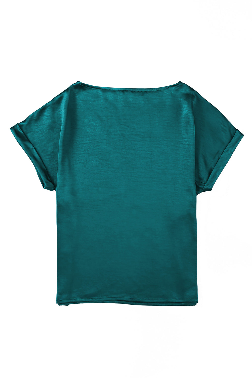 T-shirt a maniche corte tinta unita color albicocca