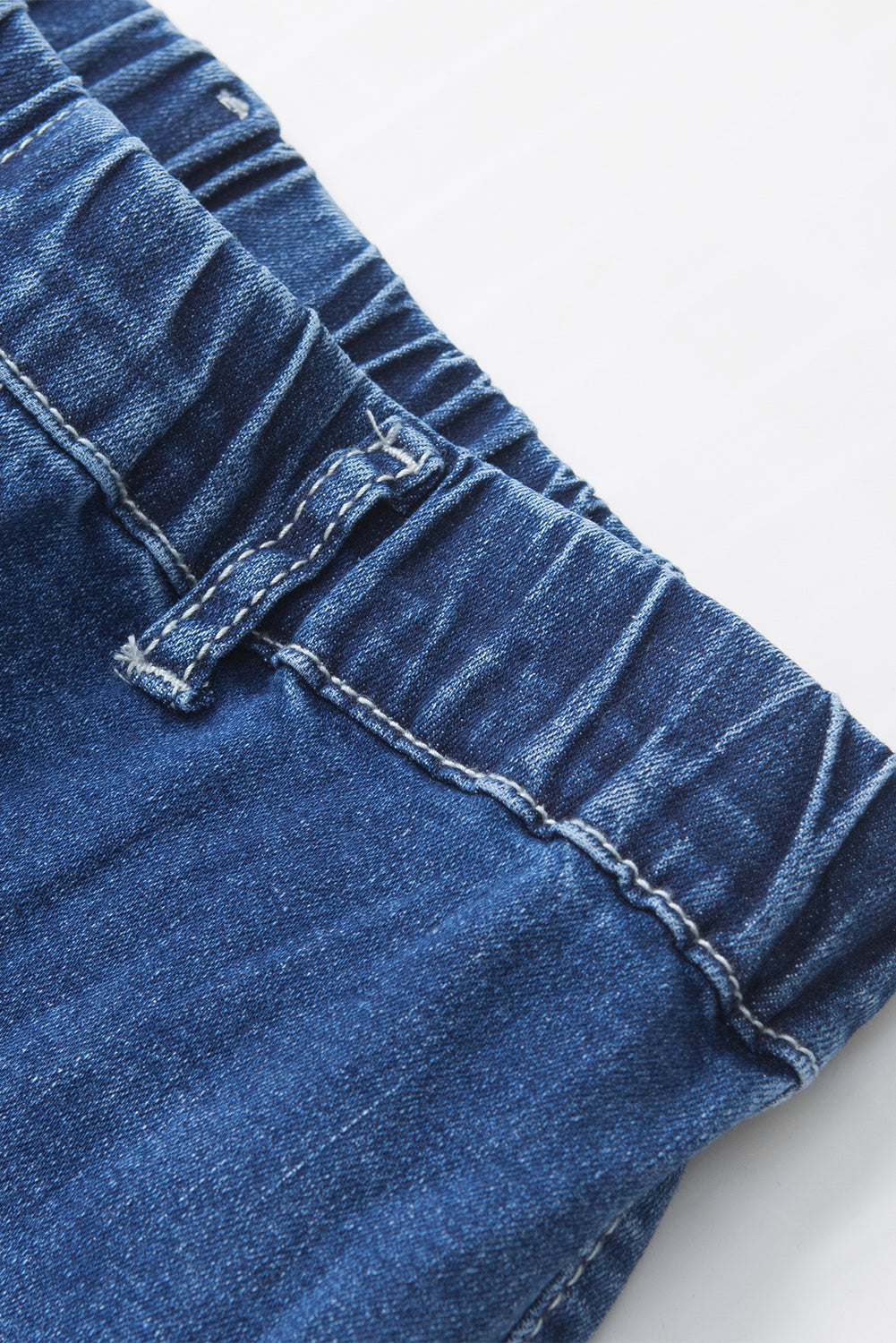 Jeans svasati elastici blu a vita alta
