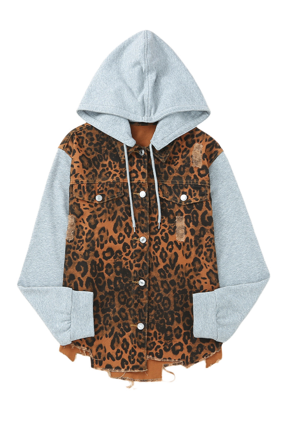 Leopard traper jakna s poderanom kapuljačom