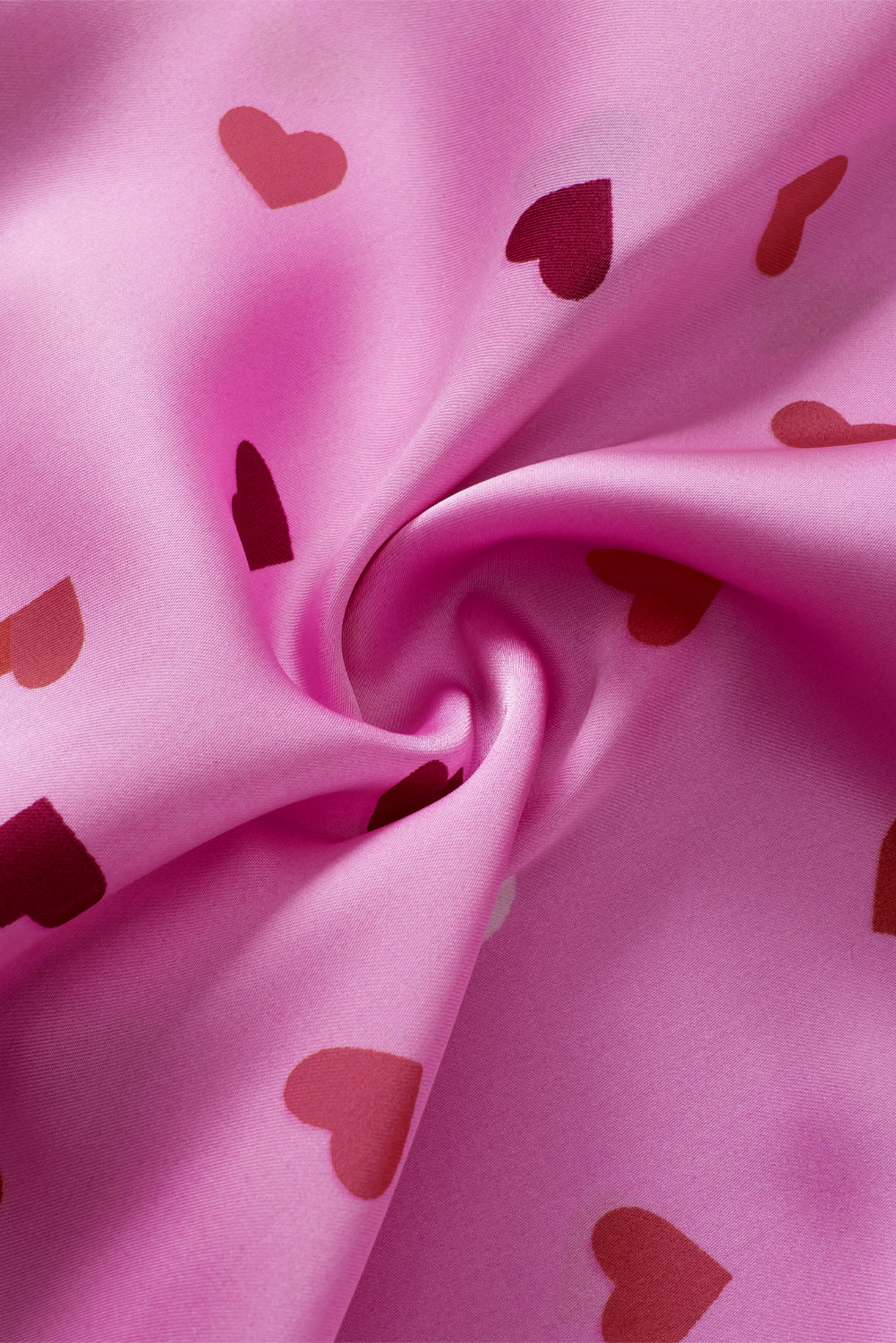 Indumenti da notte taglie forti con stampa a forma di cuore rosa di San Valentino