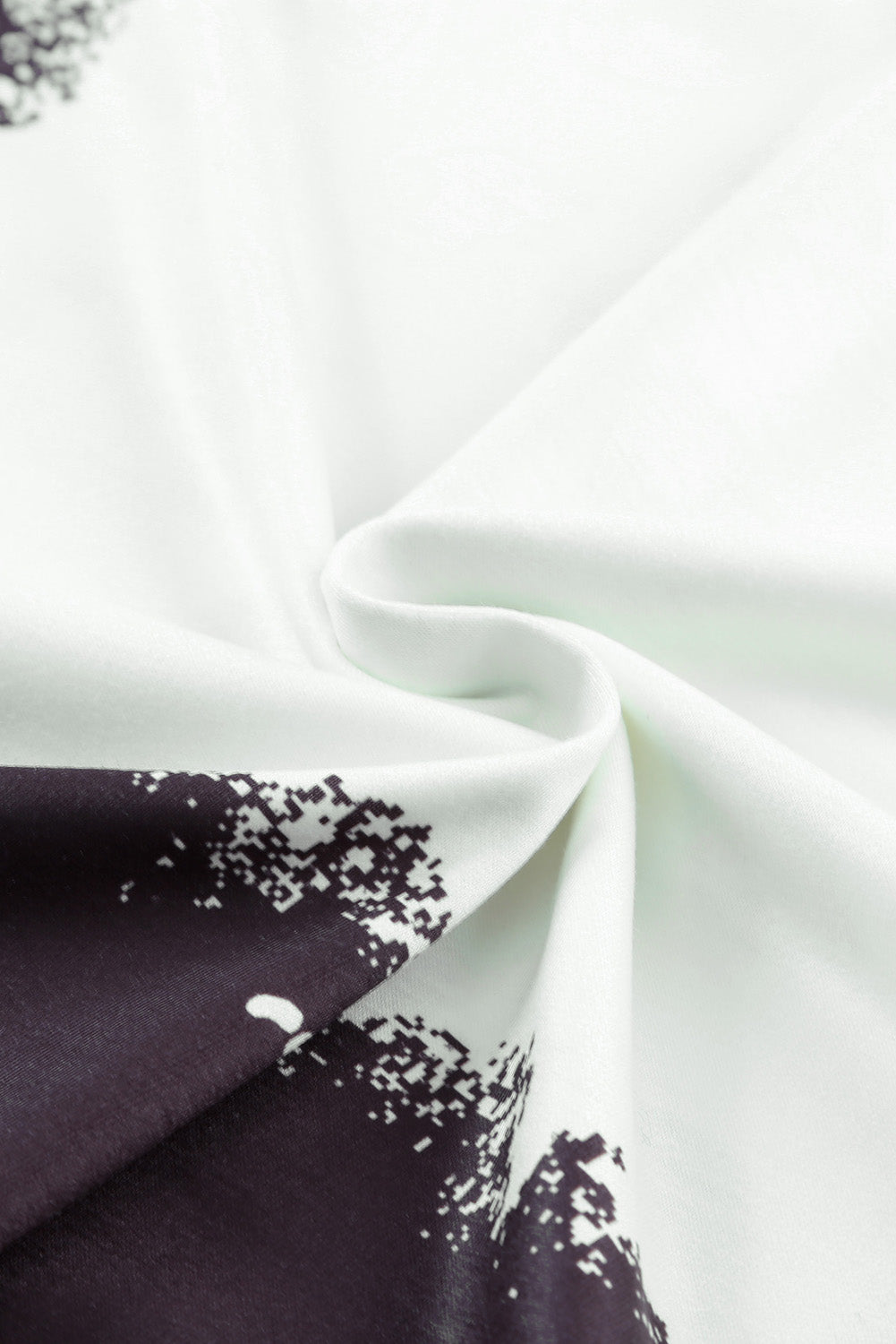Black Tie Dye izbijeljena majica kratkih rukava s okruglim izrezom
