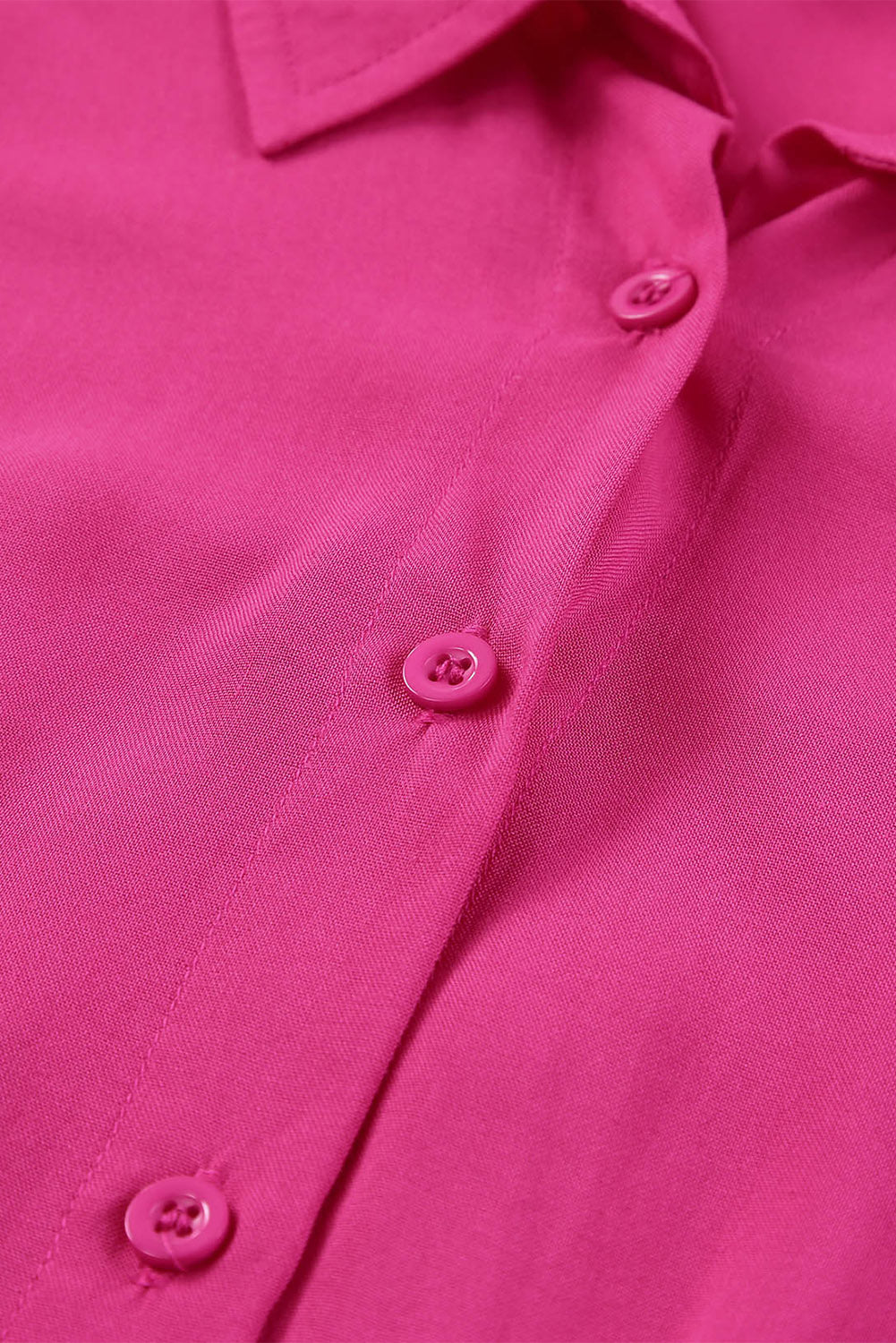 Rosafarbenes, weiches, übergroßes Dolman-Hemd