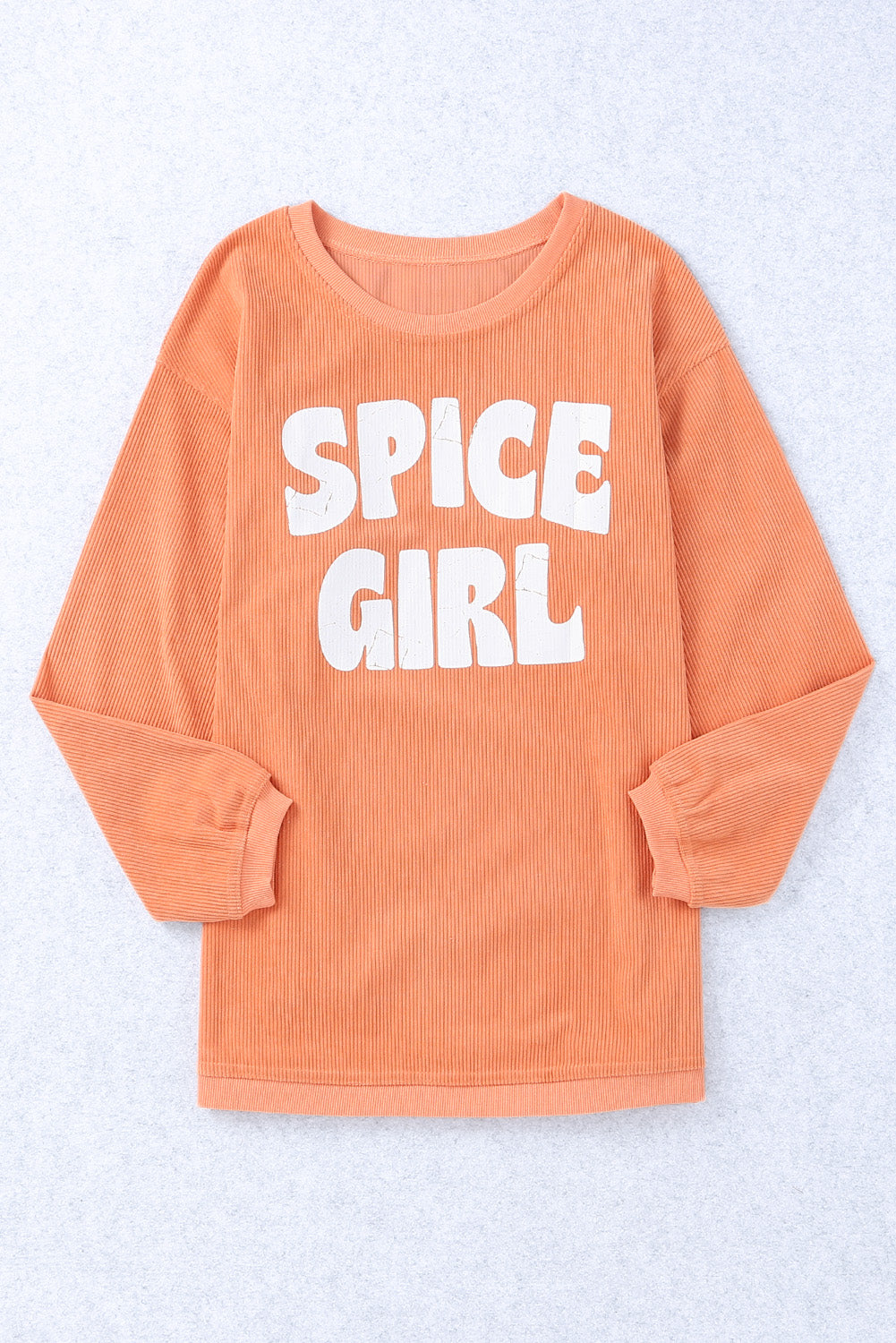 Sweat-shirt graphique SPICY GIRL en cordon orange