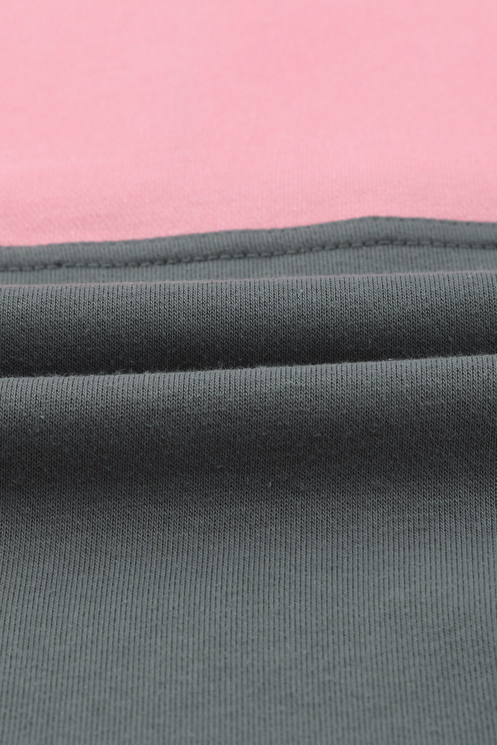 Schwarzes Colorblock-Sweatshirt mit Reißverschluss und Taschen