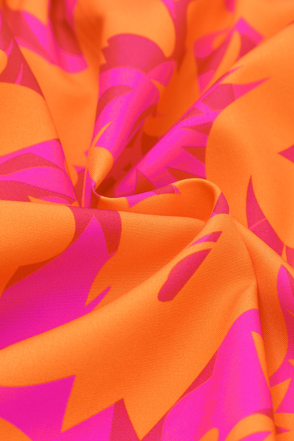 Mini abito con maniche a pipistrello con scollo a V e stampa floreale multicolore