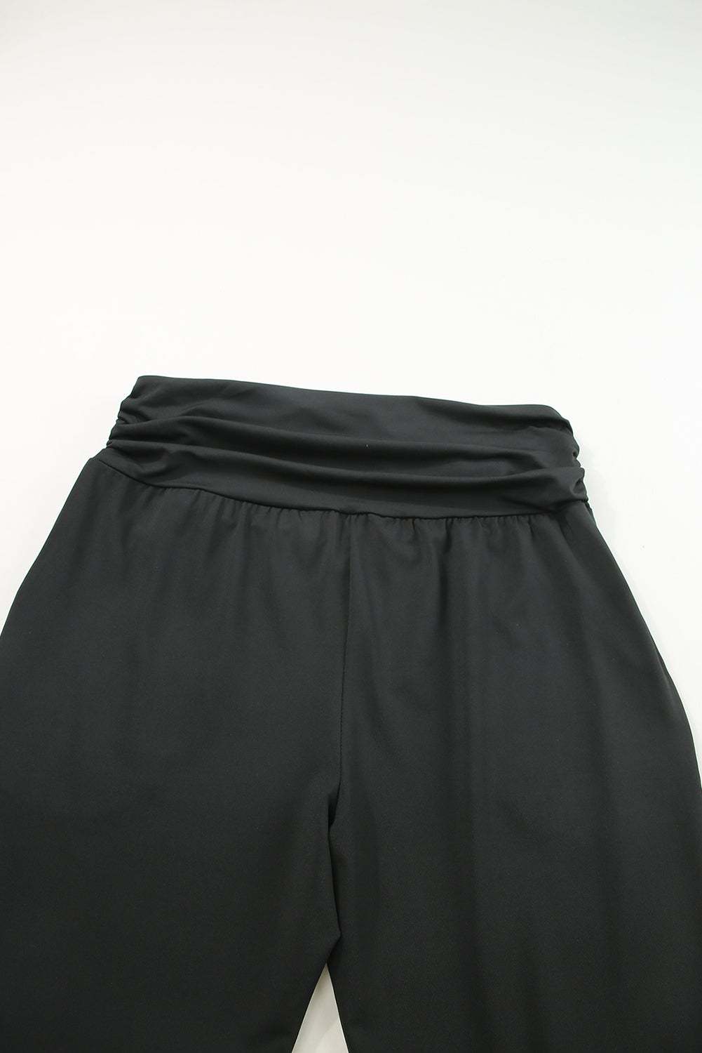 Pantalon skinny noir taille haute avec poches grande taille