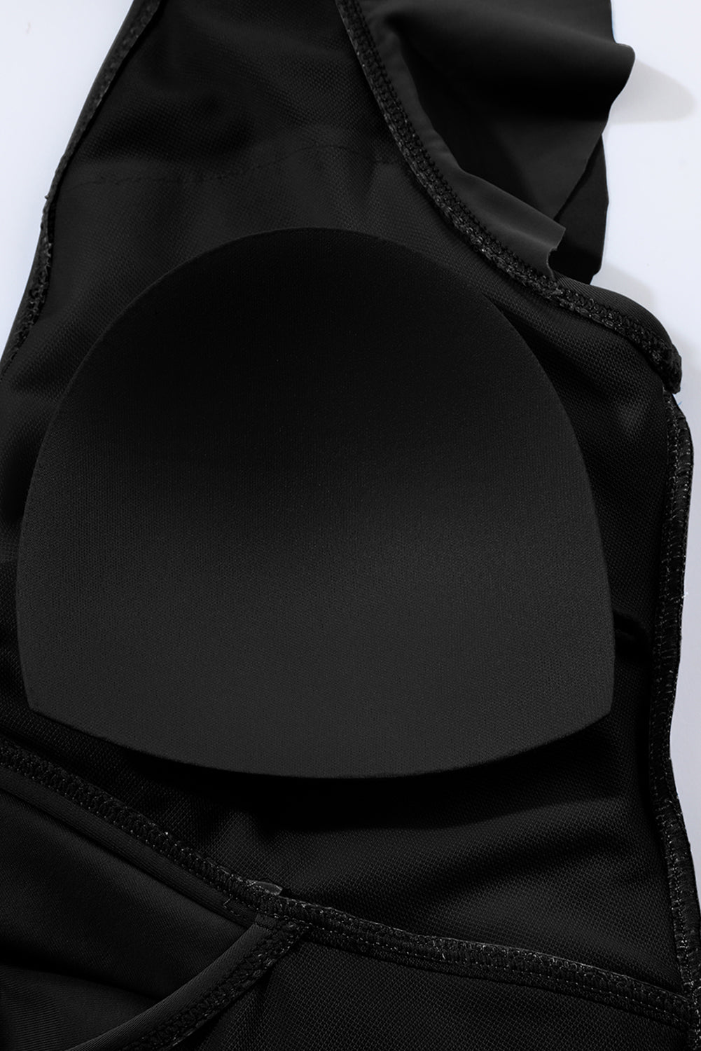 Crna jednodijelna kupaća haljina s prekriženim izrezima u 2 boje