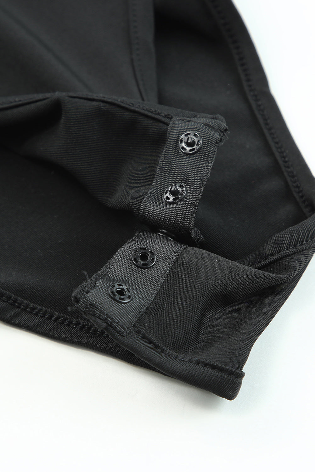 Black Satin Leopard Print Tie Shoulder V Neck Bodysuit