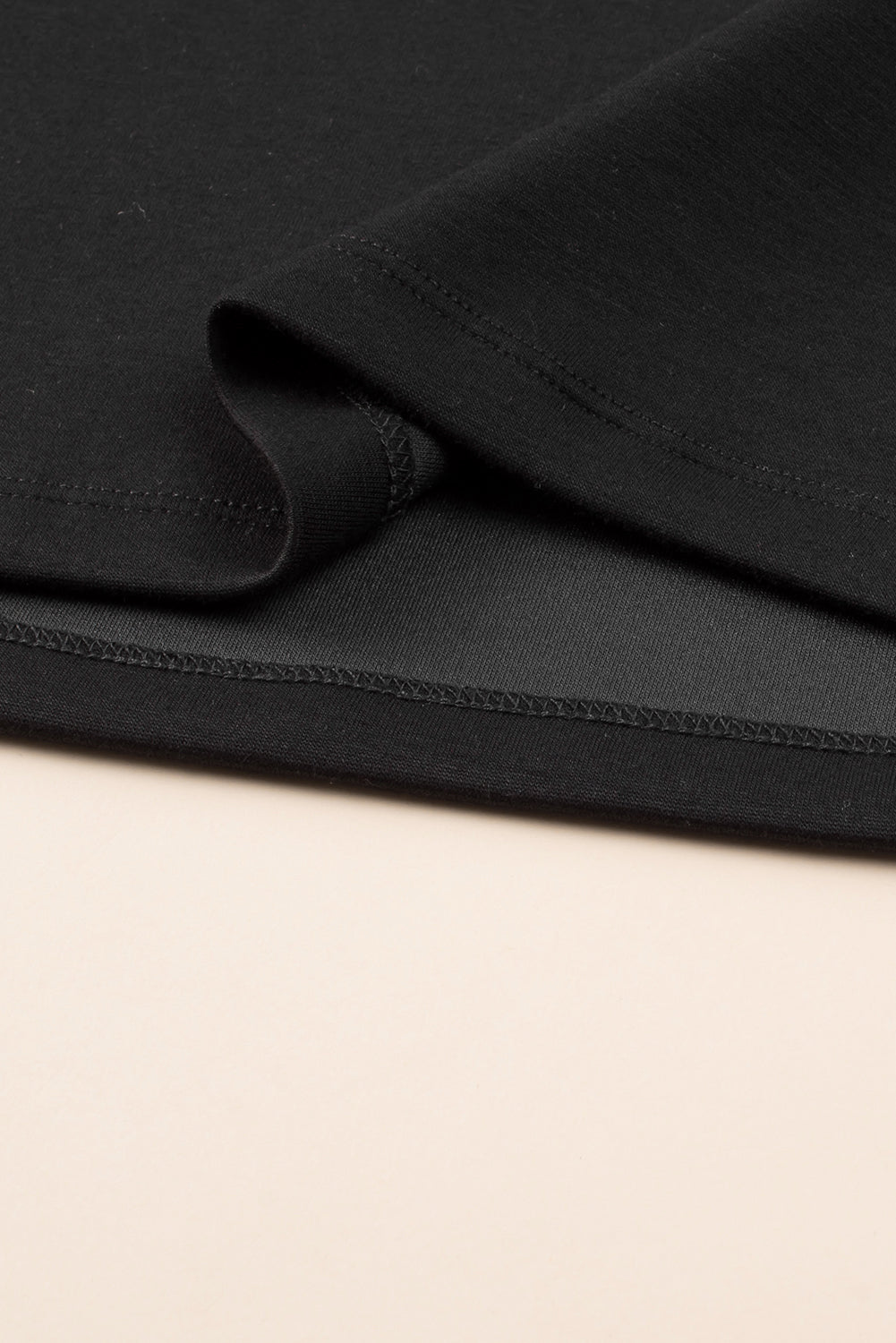 Robe T-shirt Noire Cloutée à Mancherons Grande Taille