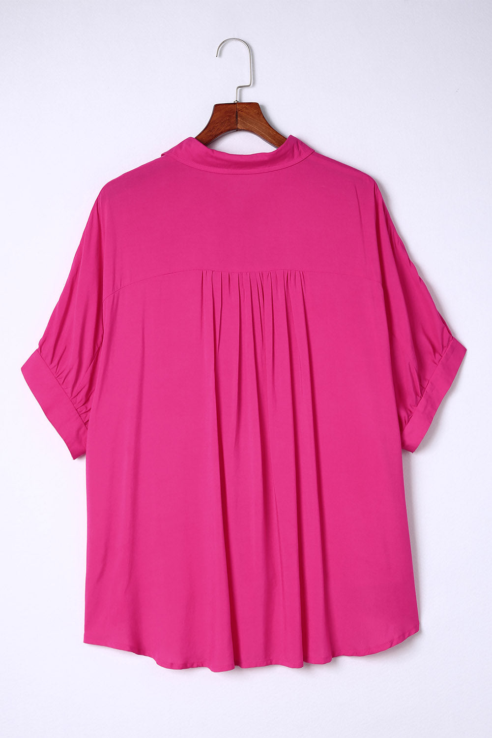 Camicia Dolman oversize morbida rosa