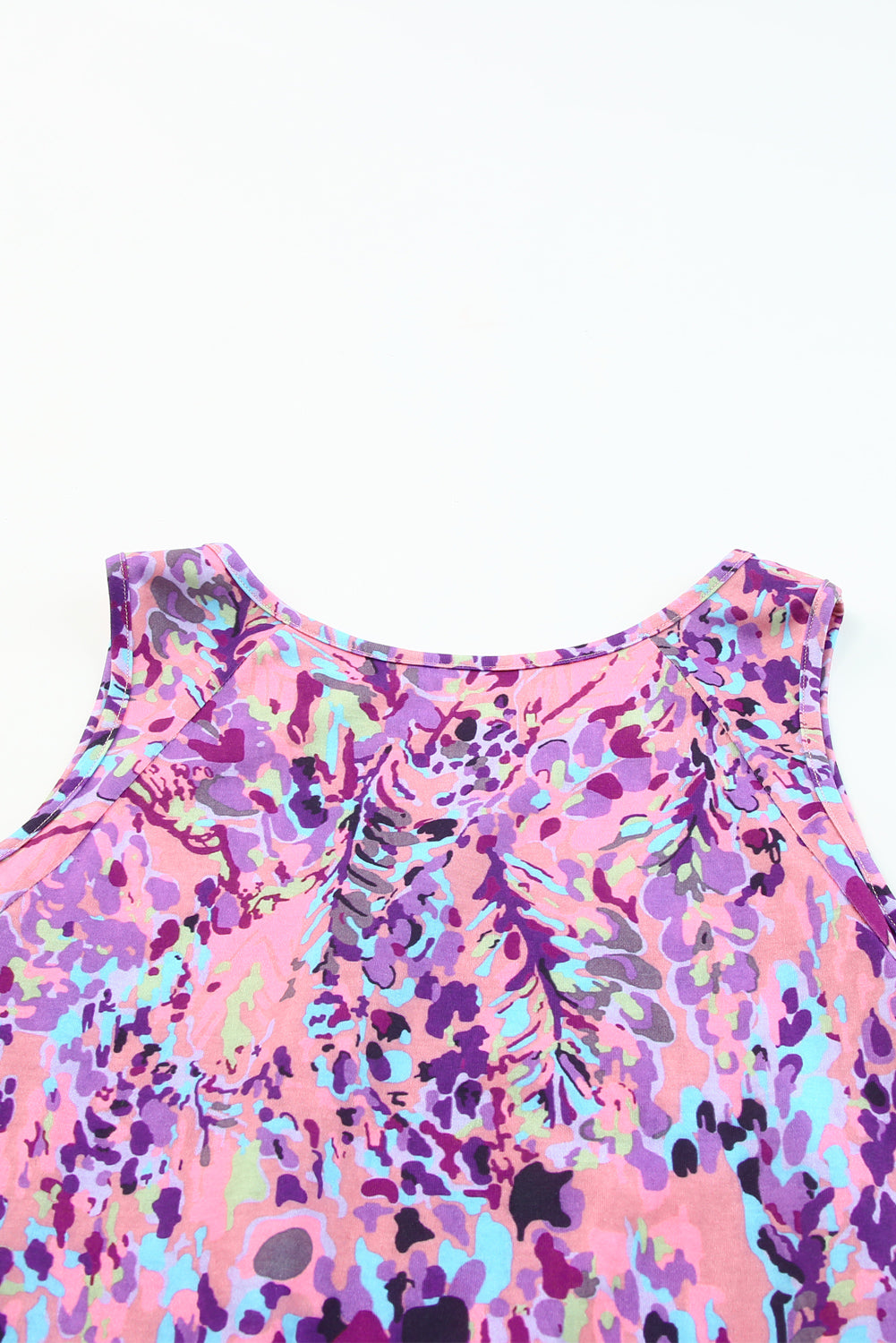 Večbarvna bluza s cvetličnim potiskom v barvi sivke