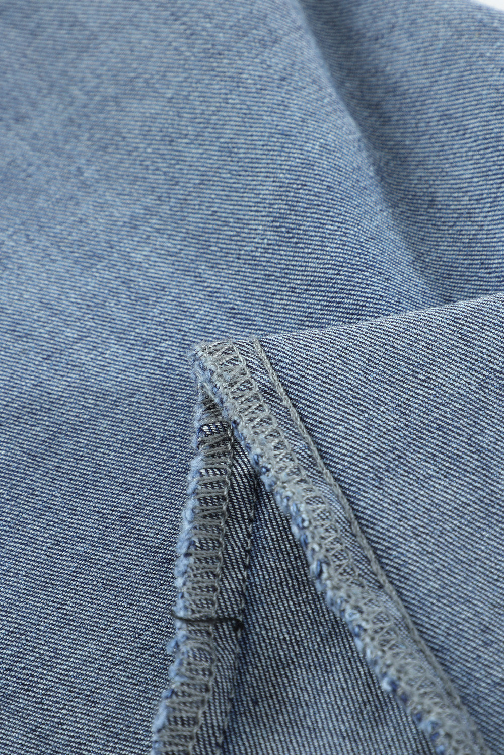 Jean large vintage bleu moyen délavé