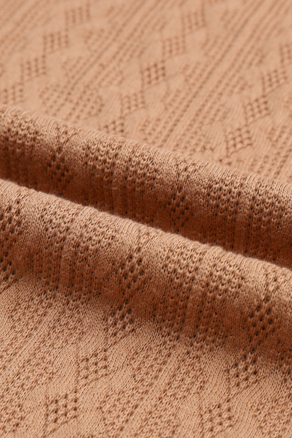 Maglione Plus Size in maglia a trecce sottile color kaki