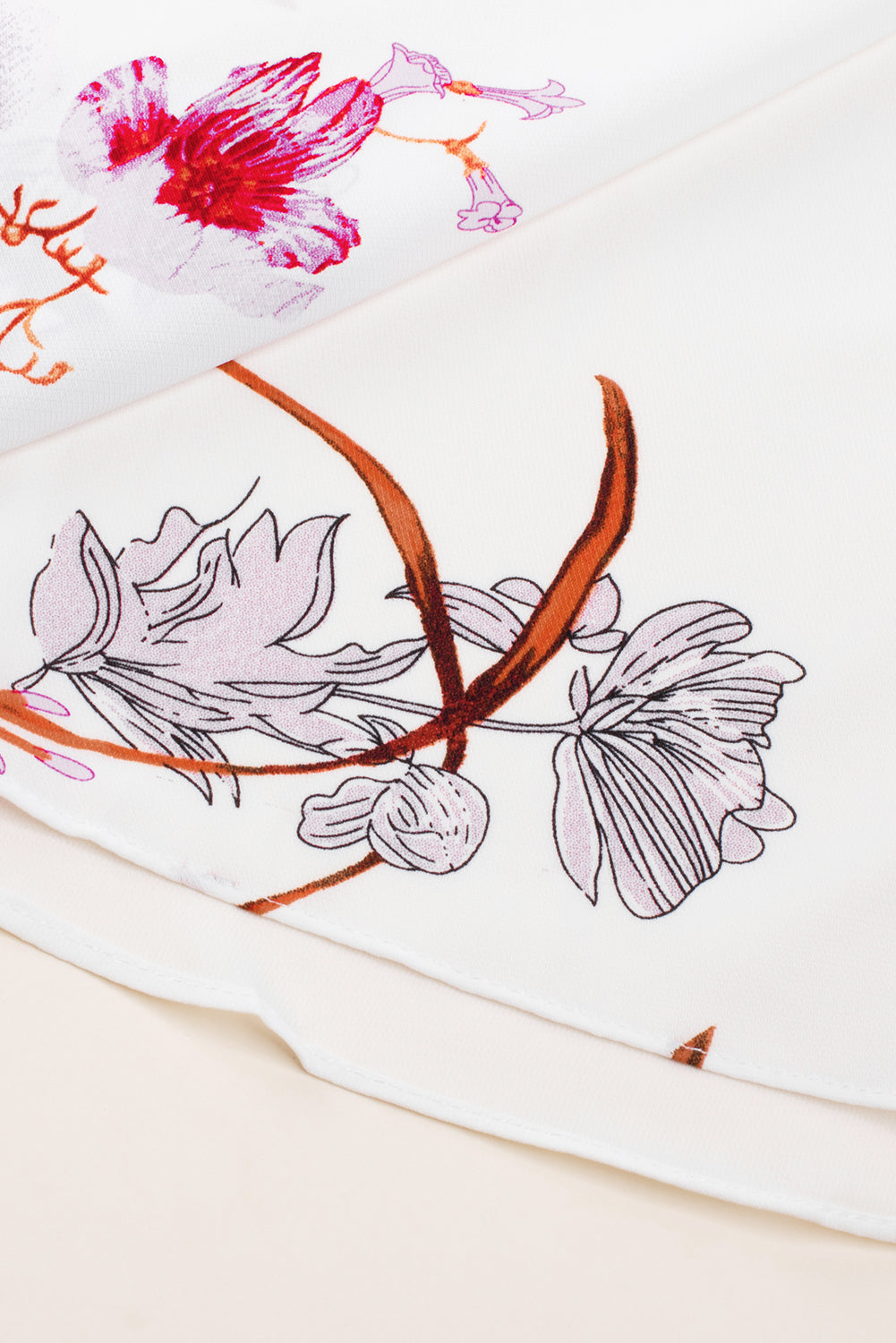Coprispalle grazioso con stampa floreale con maniche a kimono multicolor