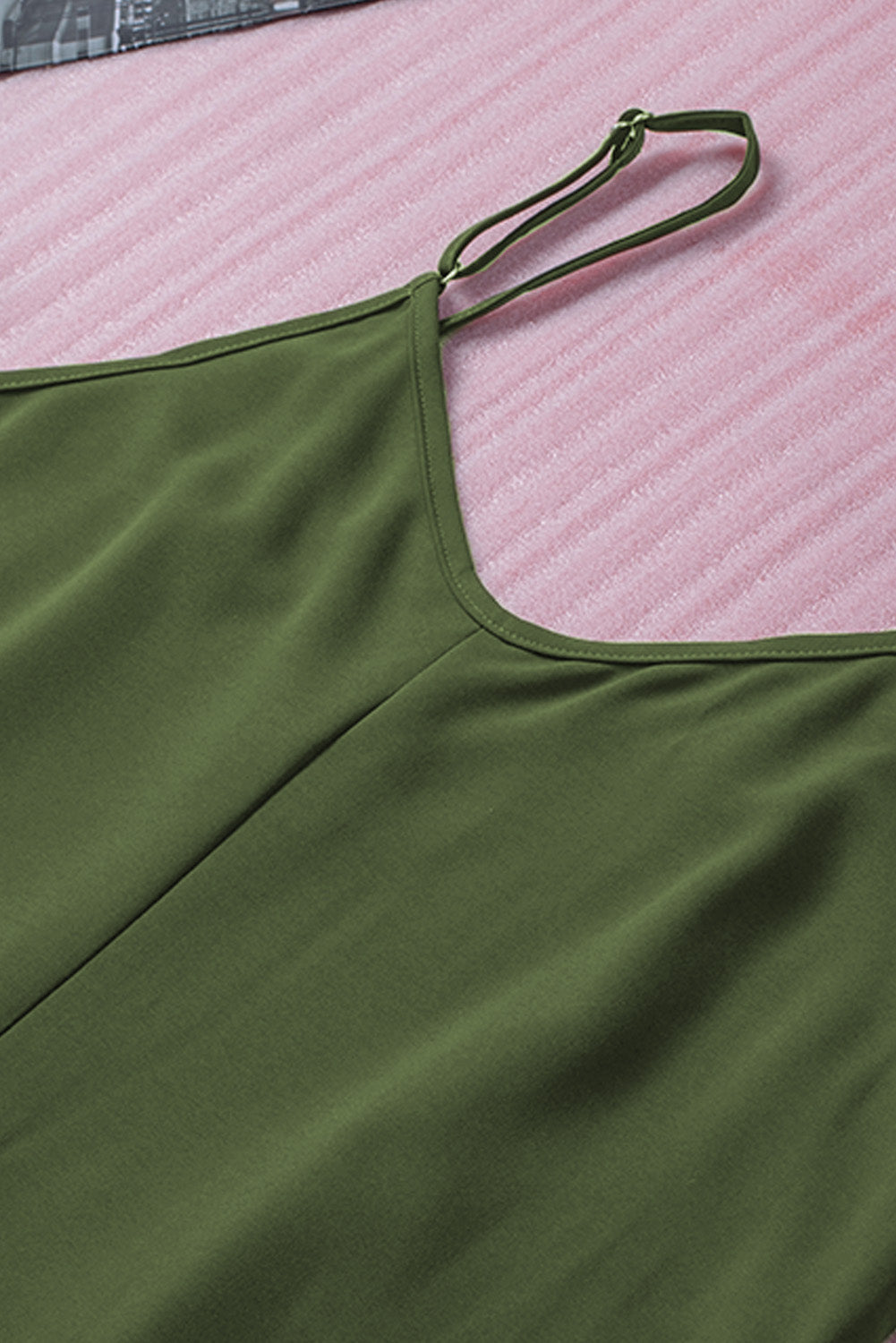 Zelena slip haljina s kopčanjem