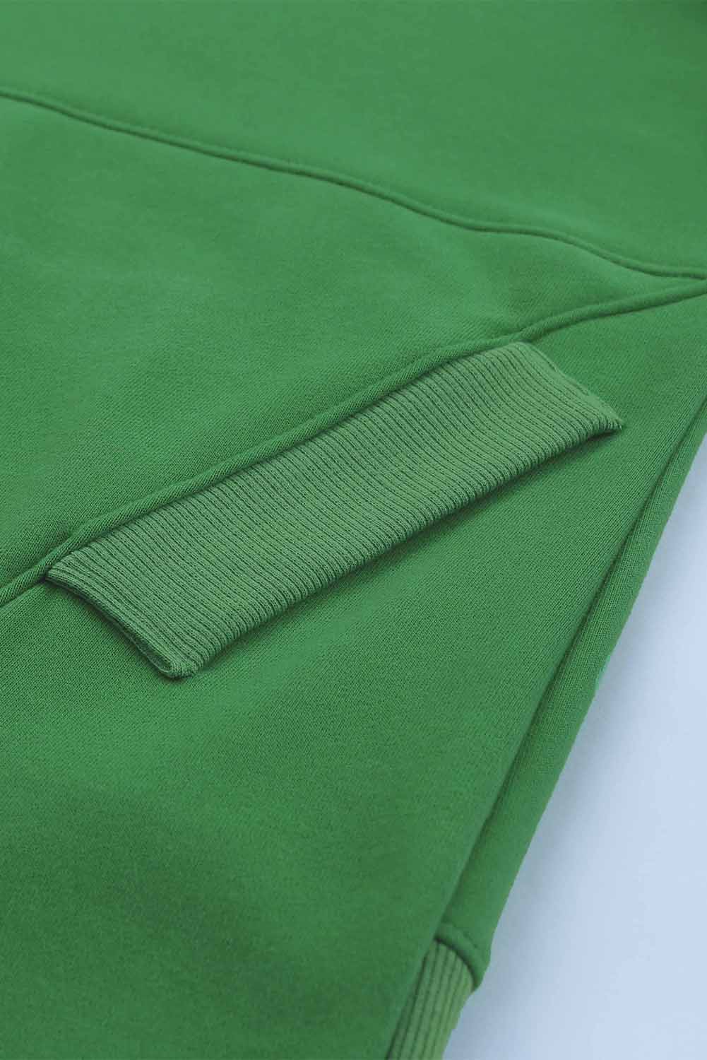 Zelena Henley majica s kapuljačom s rukavima u obliku šišmiša