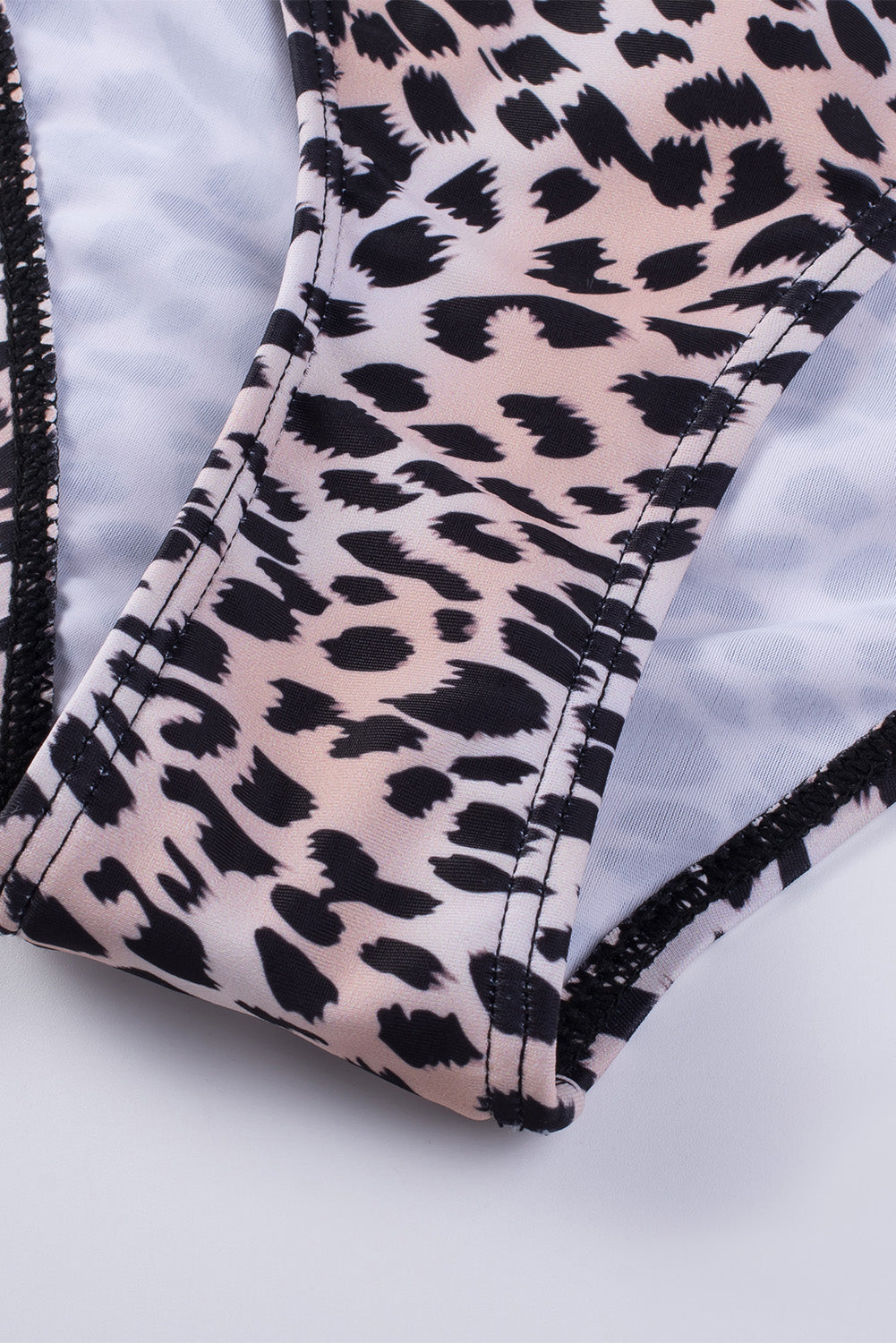 Leopard seksi jednodijelni kupaći kostim s križnim izrezom i udubljenim izrezom