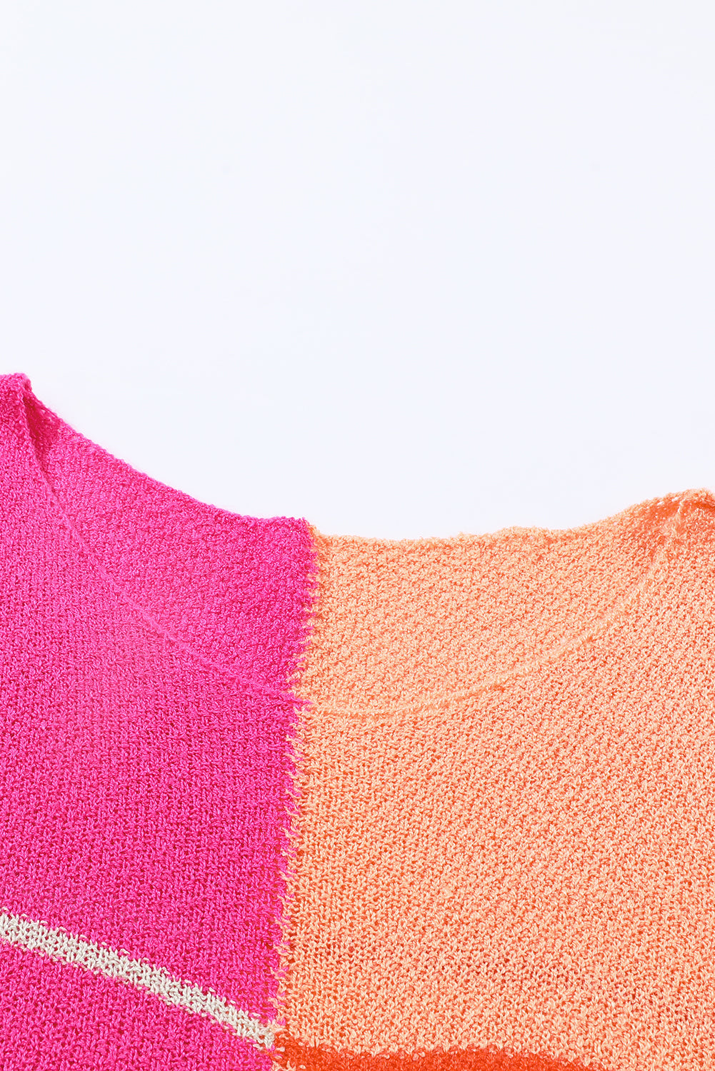 Pull en tricot patchwork à rayures color block jaune de grande taille