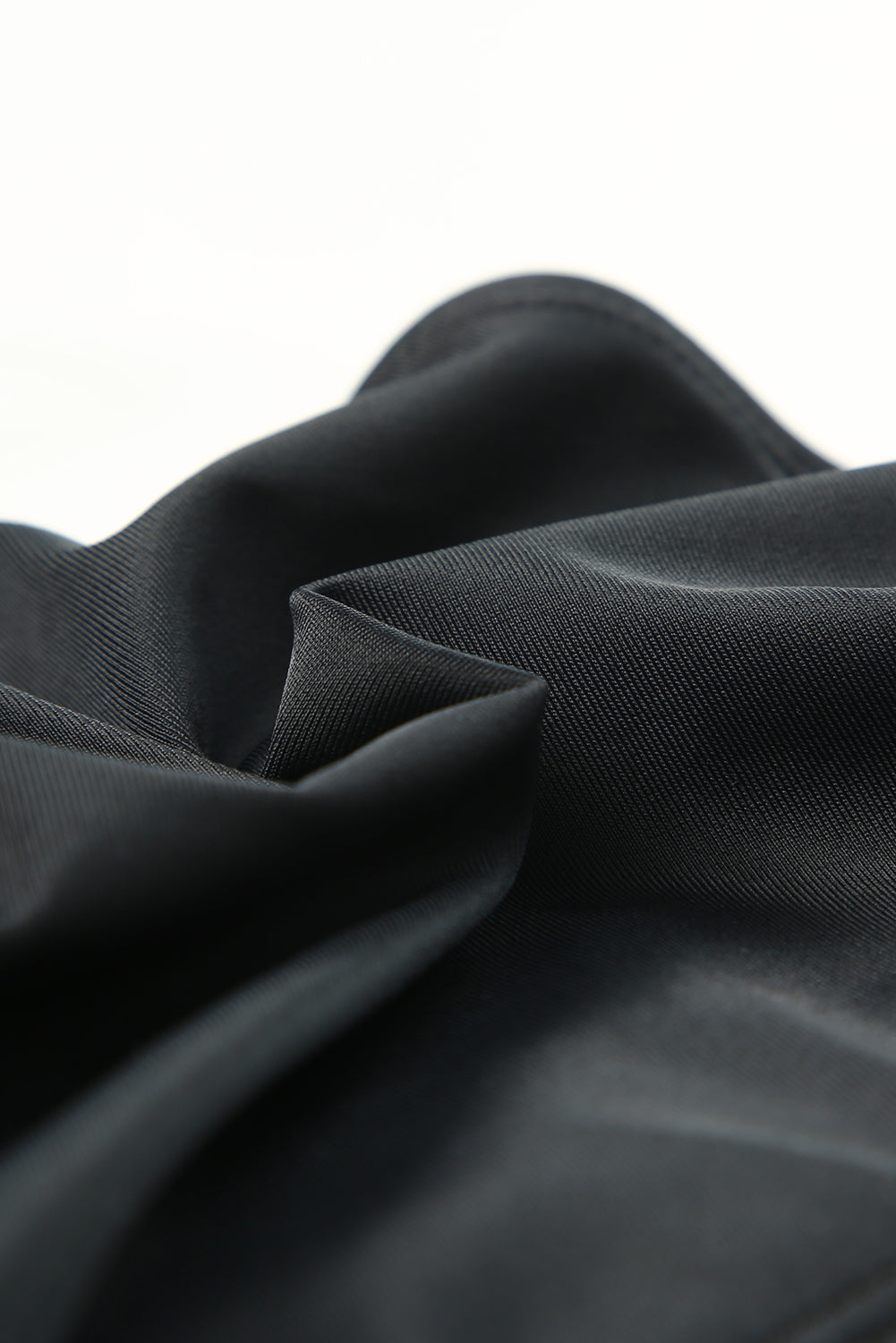 Black Halter Tassel Backless One-piece Swimwear