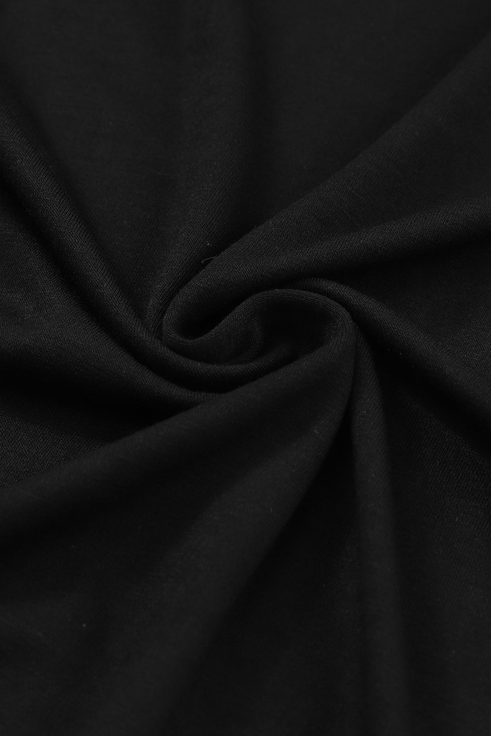 Crna heklana bluza s okruglim izrezom