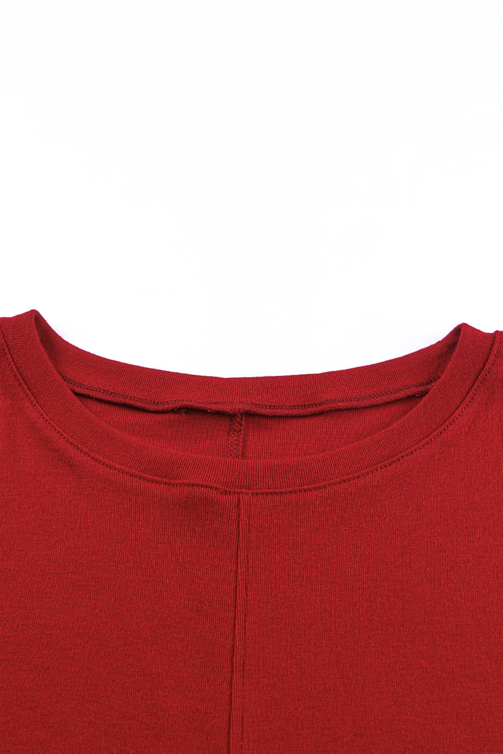 Smeđa vatrena majica dugih rukava u jednobojnoj boji