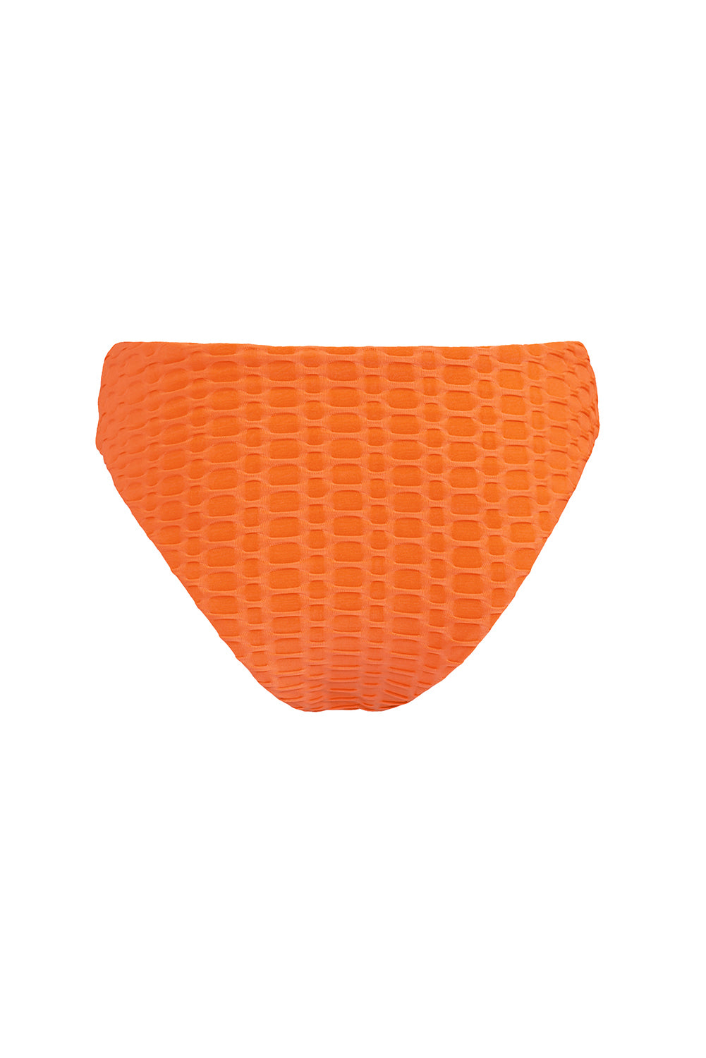 Orange Honey Comb Textured Bikini Bottoms