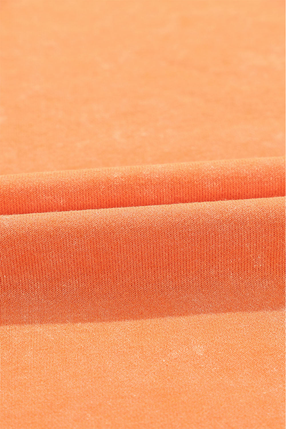 Sweat-shirt surdimensionné orange pamplemousse à épaules tombantes et bordure côtelée