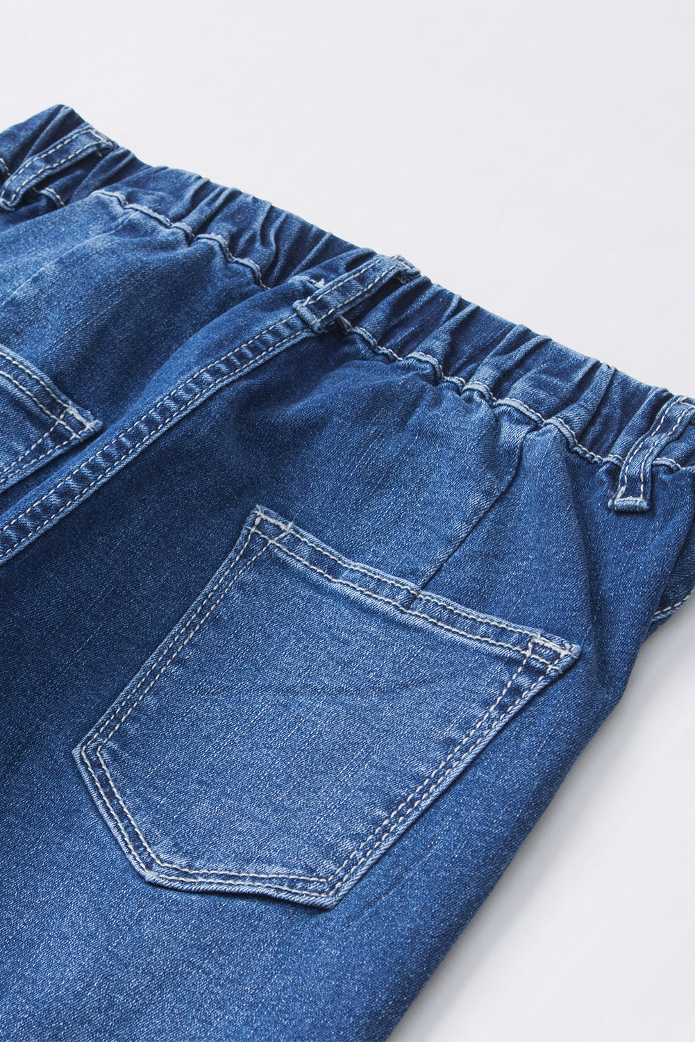 Jeans svasati elastici blu a vita alta