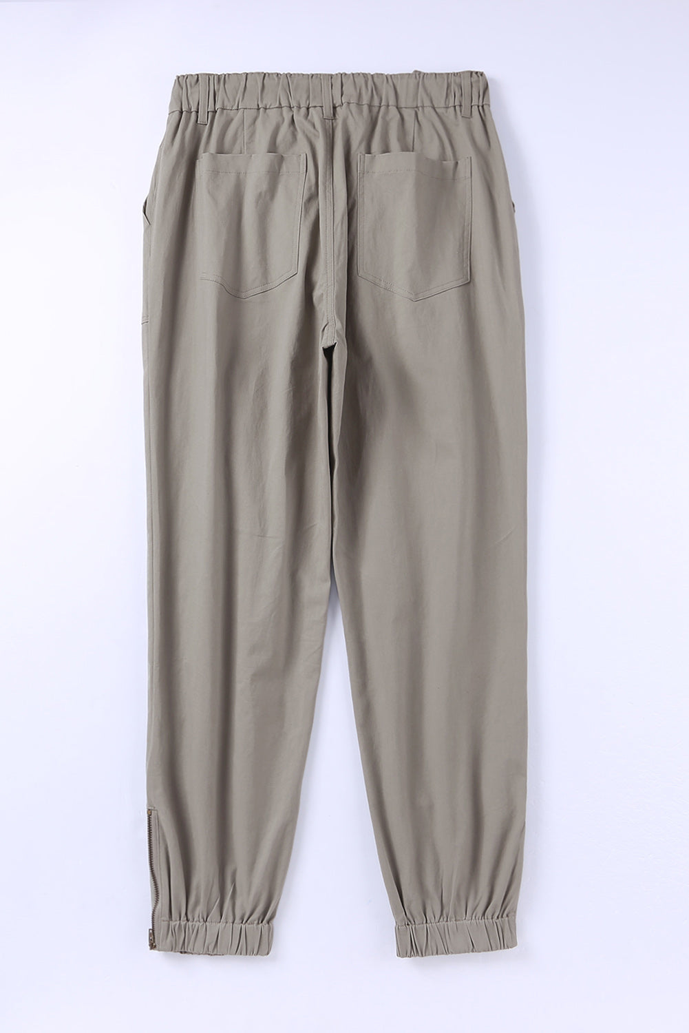 Green Slim Fit Pocketed Twill Jogger Pants