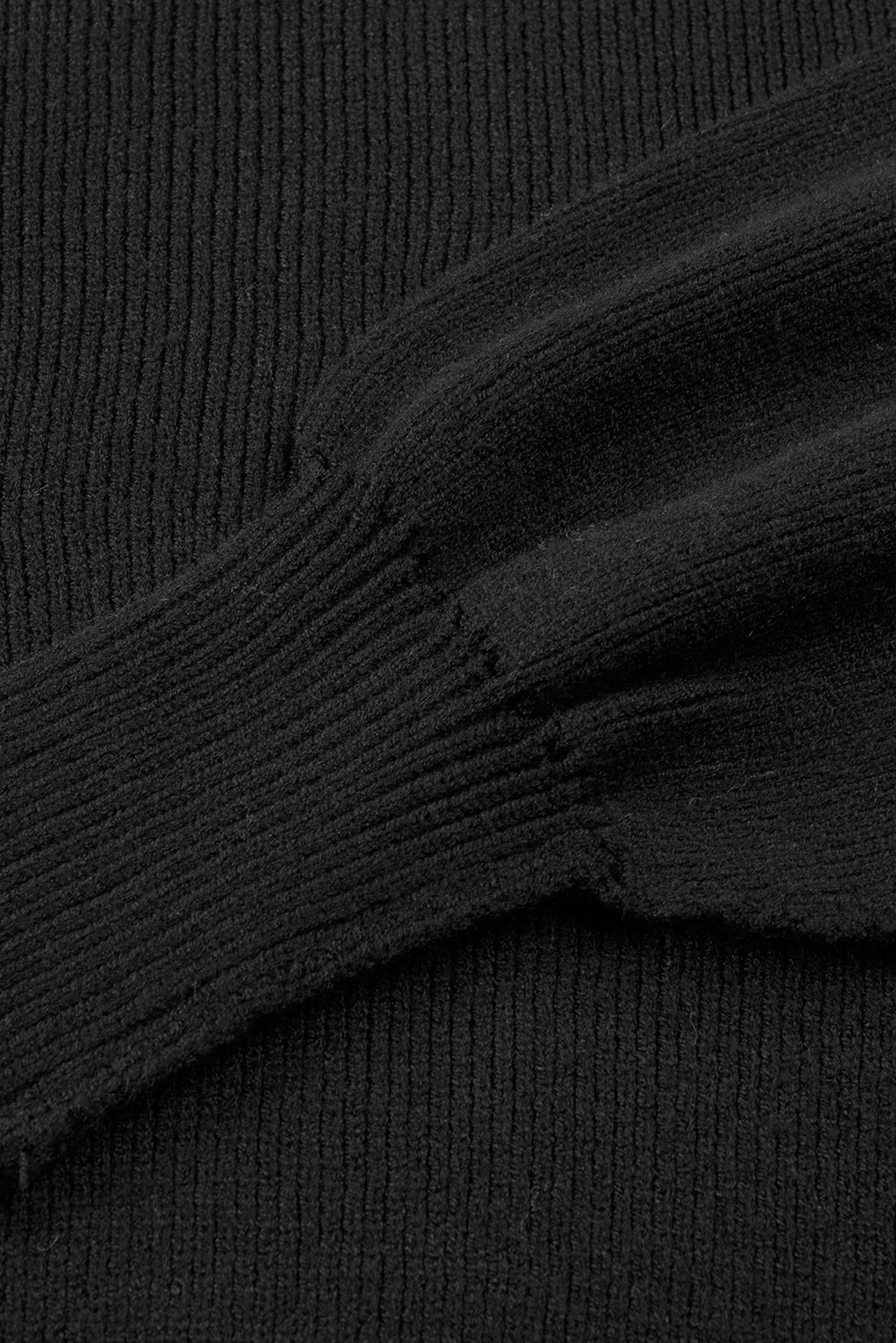 Maglione pullover grigio oversize con maniche a palloncino e spalle cadenti