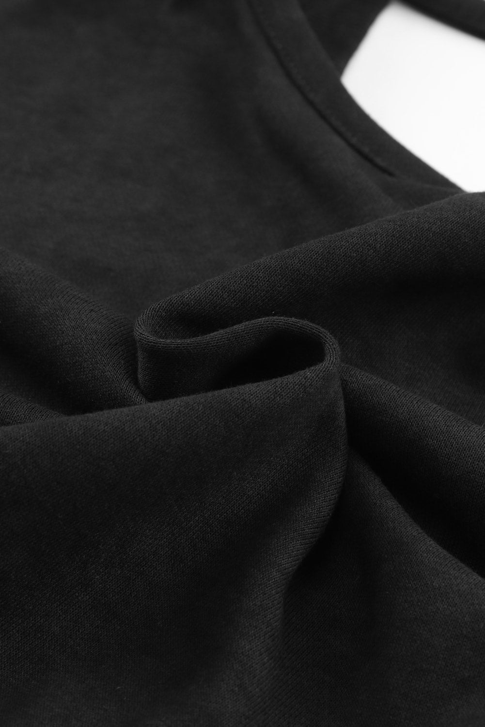 Rose Acid Wash V-shape Open Back Sweatshirt